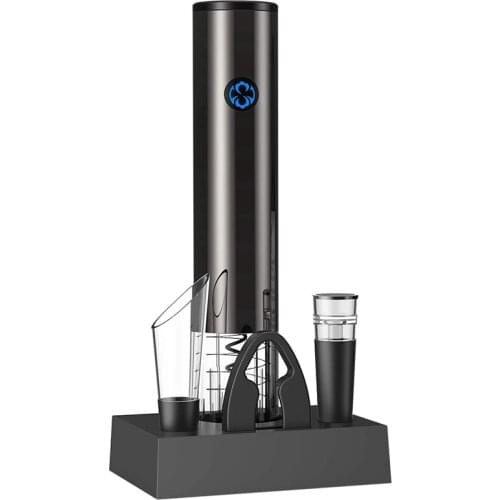HOT Electric Wine Opener 6 In 1 Set, Automatic Electronic Wine Bottle Rechargeable Opener,Wine Opener With Charging Base