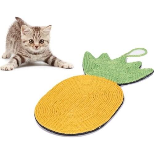 Cat Scratcher Sisal Mat Cute Fruit Shape Cat Scratch Board For Sharpen Nails Scraper Cats Tree Cat Toys Chair Table Sofa Mats