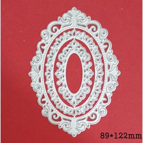 Metal Steel Die Cuts Lace Frame Background 2021 New Craft Cutting Dies Stencils for Scrapbook Paper Card Making DieTemplate