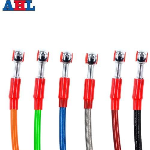 Motorcycle 70cm 80cm 90cm Dirt Bike Braided Steel Hydraulic Reinforce Brake line Clutch Oil Hose Tube For KAWASAKI YAMAHA HONDA