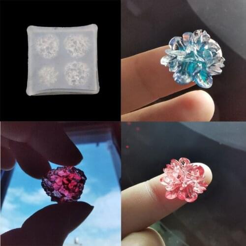Irregular Crystal Cluster Flower Resin Mold Crystal Quartz Rock Earring Mold Druzy Gem Pendant Mold Resin Jewelry Making Tool