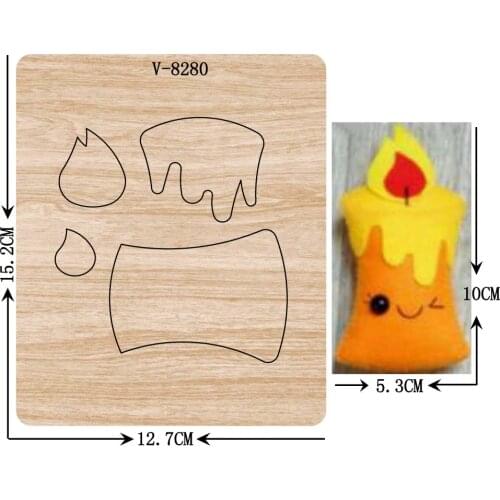 New candle wooden dies cutting dies for scrapbooking Multiple sizes V-8280