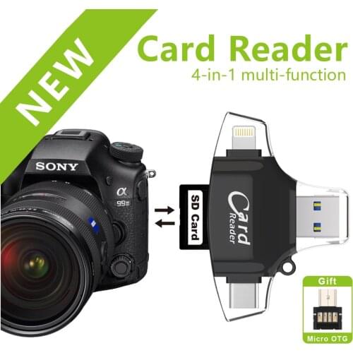 New SD Card Reader microSD Adapter microsd Cardreader SDHC SDXC TF usb c OTG Memory Stick Adaptador for iphone