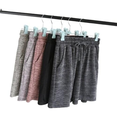 Casual Comfortable Womens Sport Shorts Solid Gym Running Shorts Loose Daily Women Running Wear