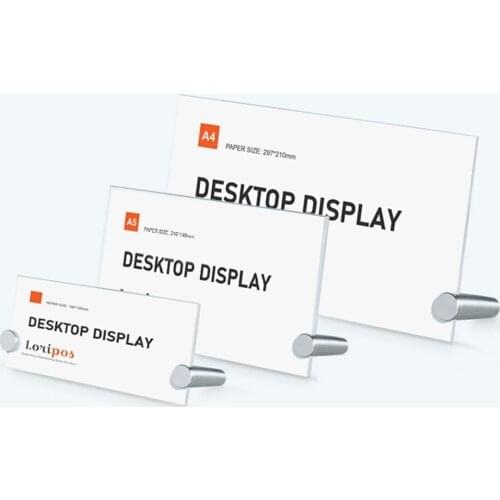 210x148mm Restaurant Hotel Clear Acrylic Menu List Price Card Tag Display Frame