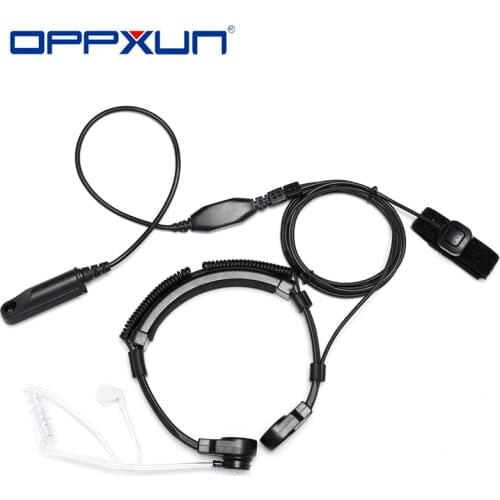 Walkie Talkie Telescopic Throat Vibration PTT Mic Earpiece Headset for Two Way Radio Baofeng UV-9RPlus BF-A58 UV-XR UV-9R GT-3WP