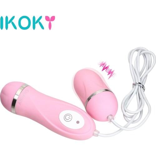 IKOKY Mute Vibrating Egg 10 Speeds Bullet Vibrator Remote Control Sex Toys for Women G-Spot Massager Female Masturbation