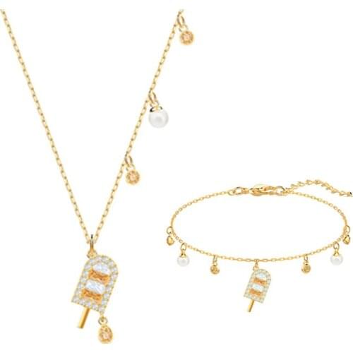 High Quality Original SWAN REGRETS Popsicle Fun Fashion Cute Charming Female Necklace Jewelry Summer Seaside Holiday Series