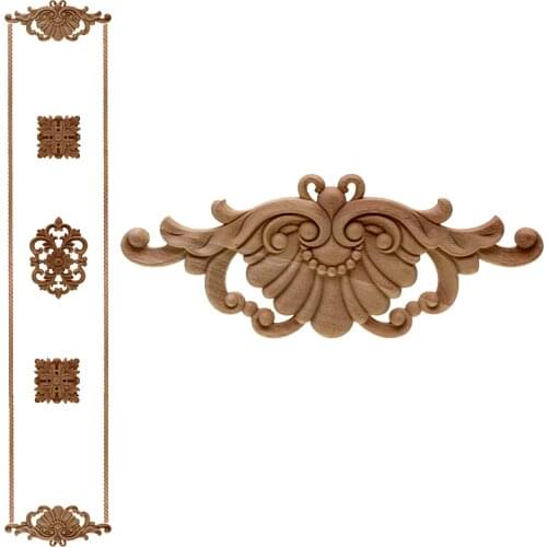 VZLX New Rubber Wood Carved Applique Retro Furniture Crafts Decor Vintage Home Decoration Accessories Figurine Wooden Letters