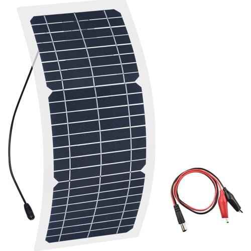 XINPUGUANG zonnepaneel fotovoltaico 10w flexible Monocrystalline 12 v solar panel 12v charger module battery For water pump car