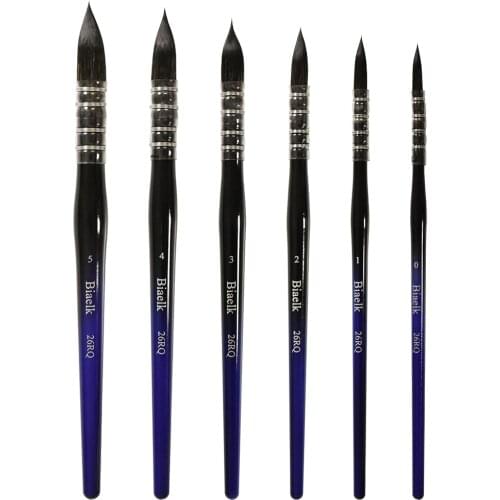 1PC 26RQ High Quality Squirrel-Imitation Hair Resin Handle Watercolor Artist Art Paint Brush