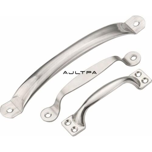 100Pcs Simple Stainless Steel Drawer Pulls Kitchen Cupboard Cabinet Knobs Window Handle Furniture Hardware