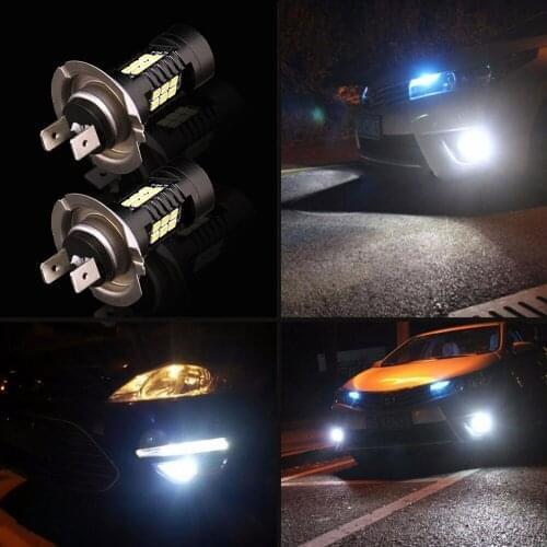 2pcs H7 Canbus Error Free DRL Lamp Replacement 2835 21SMD 6500K Extremely Bright h7 Led Car Driving Daytime Running Lights