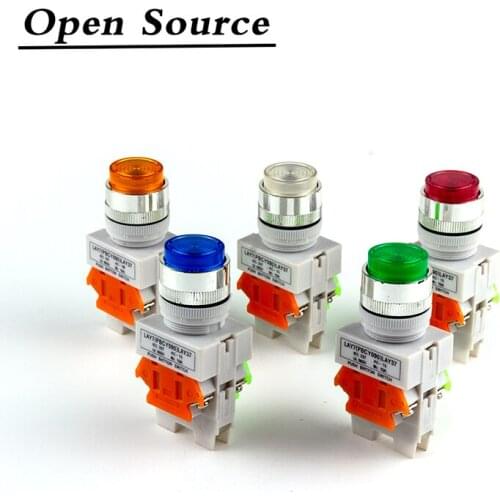 22mm LAY37-11DN/DZ with Lamp Push Button Switch Self-locking/Latching/Self-reset/Momentary NO/NC 12V 24V 36V 48V 110V 220V 380V
