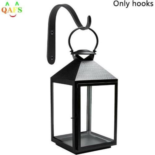 4pcs/10pcs Iron Garden Hanging Wall Brackets Outdoor Basket Plant Pot Lantern Hanger Hook Decor 70 x 42 x 9mm