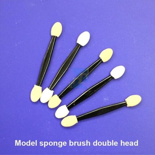 5pcs/set Model Painting Coloring Old Brush Sponge Brush Old-fashioned Pen Dry Brush Double Head