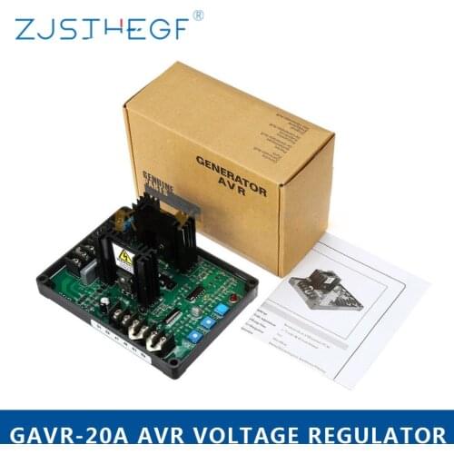 GAVR-20A AV Universal Brushless AVR Generator 220/400VAC Automatic Voltage Regulator Module Frequency Protection EMI Suppression