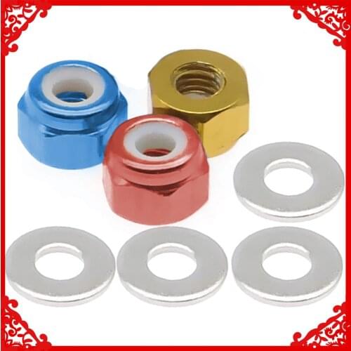 4pcs/set alloy M3 wheel tire lock nut for rc hobby model car 1-14 Wltoys 144001 buggy option hop-ups parts