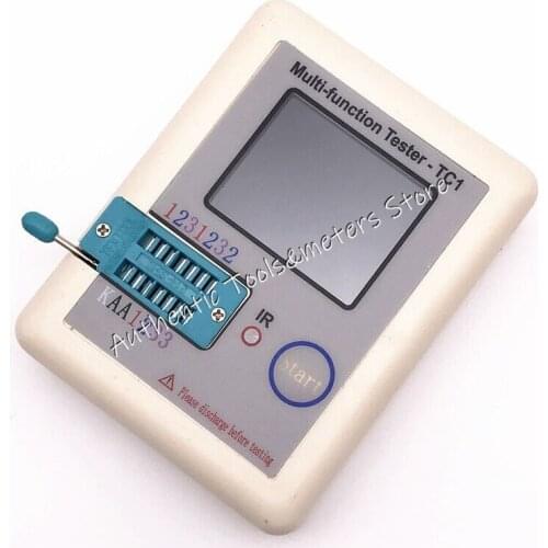 LCR-TC1 160*128 TFT LCD Color Display Graphic PNP NPN Transistor Tester Multimeter Diode Triode Capacitance Meter Resistor test