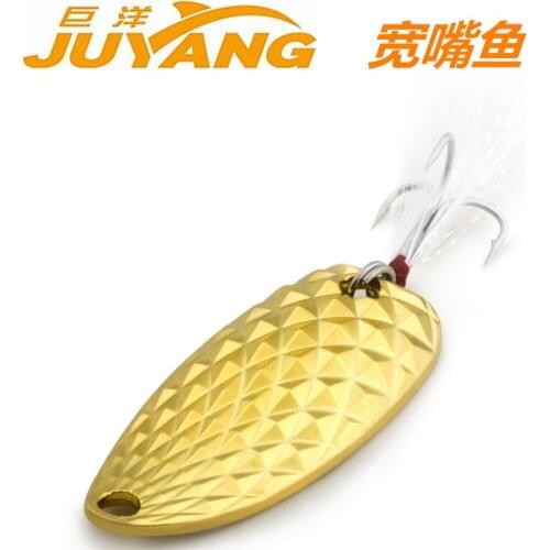 JUYANG Metal Lure Spoon Fishing Lures 10g 15g winter Hard Baits Metal Fishing Tackle