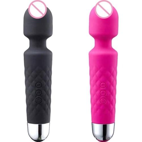 Electric Body Massager Powerful Av Vibrator Usb Charging Silicone Quiet Vibrator Sex Toys For Women Waterproof Adult Products