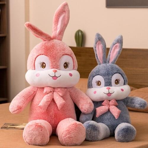 85-135cm Soft Stuffed Animals Kids Long Ear Bunny Rabbit Sleeping Cute Cartoon Plush Toy Dolls Children Birthday Gift