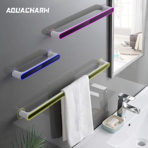 Wall-Mounted Towel Rack Toilet Bathroom Storage Hook Towel Bar Shelf Roll Holder Hanging Hook Bathroom Organizer