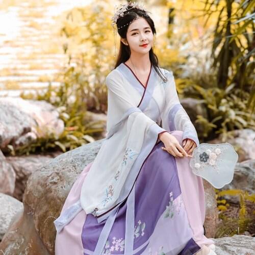 New Summer Hanfu Fairy Clothes For Women Chinese Cosplay Performance Stage Costumes Ming Dynasty Ancient Festival Dress VO1131