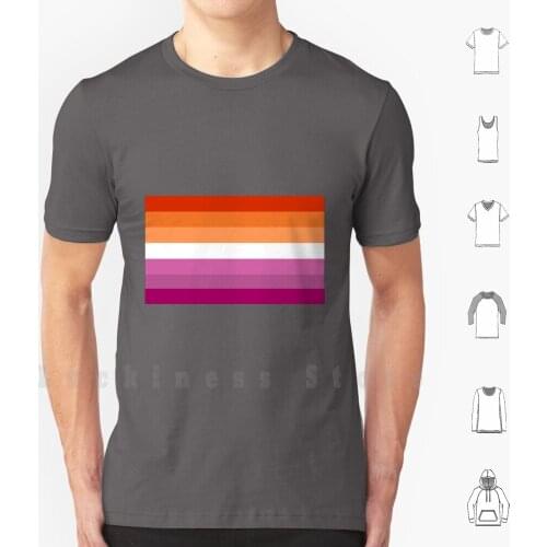 Orange-Magenta Lines / / Pride Flag / / Butch Femme Pride Flag T Shirt Big Size 100% Cotton Flag Pride Flag Pride Wlw Sapphic