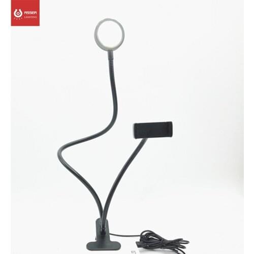 Portable LED Dimmable Ring Lamps With Phone Clip Three Speed Regulating Switch Makeup Video Live Studio LED Live Lamp