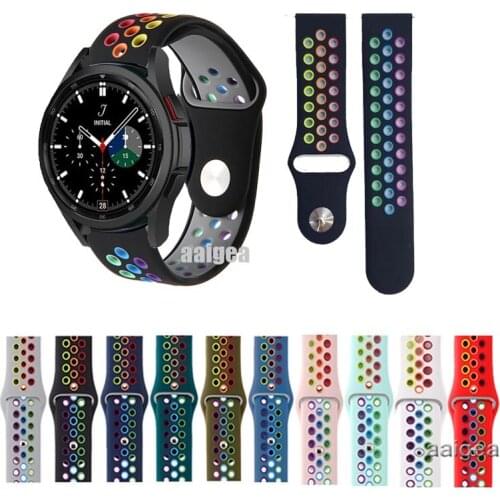 Silicone Sport Strap Band for Samsung Gear Sport S4 for Watch3 41mm/Active 2 Replacement band strap 20mm 22mm