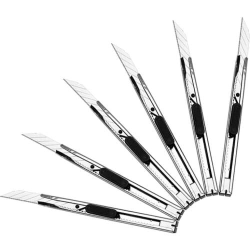 Cute Mini 9mm Stainless Steel Art Utility Knife Kawai Box Paper Cutters Stationery Knife For Scrapbooking DIY School Supplies