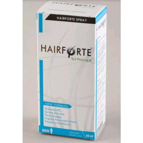 HAIRFORTE MEN % 3 PROCAPIL BEST HAIR LOSS and DHT BLOCKER SPRAY 60 ml. E.D. 2021