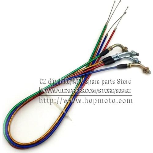 Throttle Clutch Cable line For Chinese Pit Dirt Motor Bike Motorcycle XR50 CRF50 CRF70 KLX 110 125 SSR TTR BBR Horizontal Engine