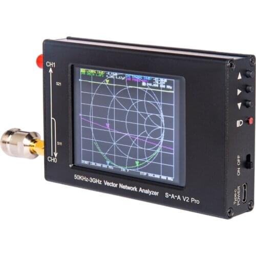 3.2inch LCD S-A-A-2 NanoVNA V2 Pro Vector Network Analyzer VNA Antenna Analyzer 50KHz-3GHz + RF Demo Kit