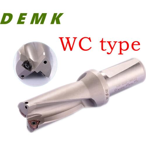 WC series insert bit U drill 2D 3D 4D 5D 14mm-50mm fast for Each WCMX WCMT series insert mechanical Lathe CNC Deep hole drill