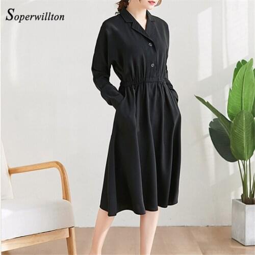Plus Size Slim Shirt Dress Black Pink Long Dresses For Women 2020 winter elegant casual Dress femme robe vestido Office work