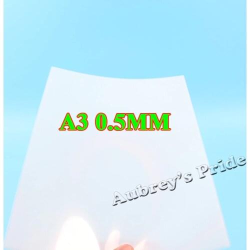 10 Pcs 0.5MM 20Mil PP A3 Size Matt Satin (420x297mm) Book Cover Materials Mylar Thickness