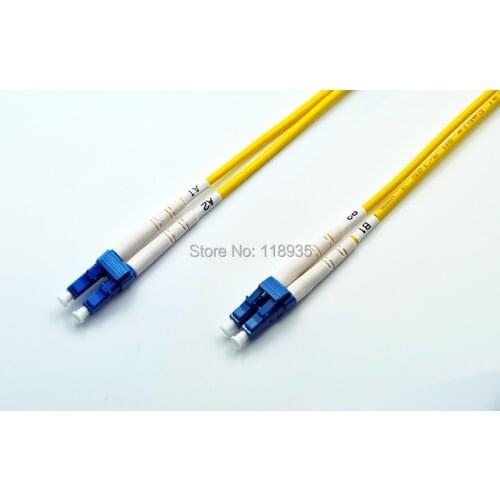 2pcs/lot) LC-LC Singlemode OS2 Fiber Optic Cable Patch Cord, Duplex, 1m 2m 3m 4m 5m 6m 7m 8m 9m 10m