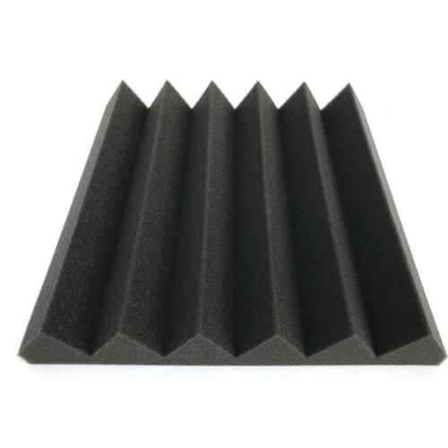 6 PCS Charcoal Wedge Studio Acoustic Foam Sound Absorption Treatment Panel Tile Wedge Self Adhesive Best Price