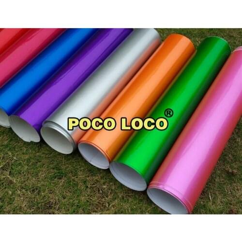 Car Decal High Glossy Pearl Candy Vinyl Supplier Silver Flakes With Metallic Finish Red Color