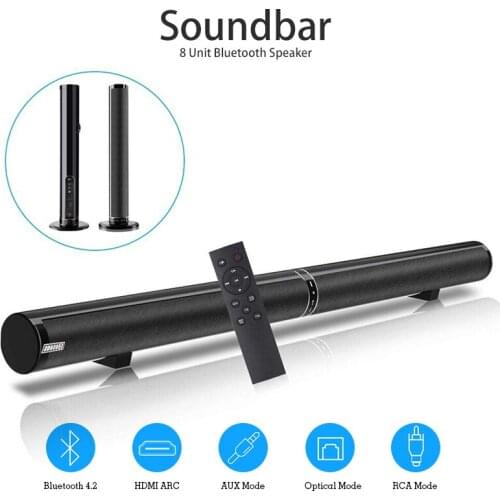 Bluetooth Soundbar Bluetooth Speaker Detachable TV echo wall Hifi Stereo Column Dual Subwoofer Surround Home Theater Support USB