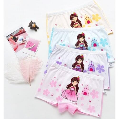 Kids girls panties soft bragas for 2-11T princess panties girls underwear kids underwear for girls 4pcs