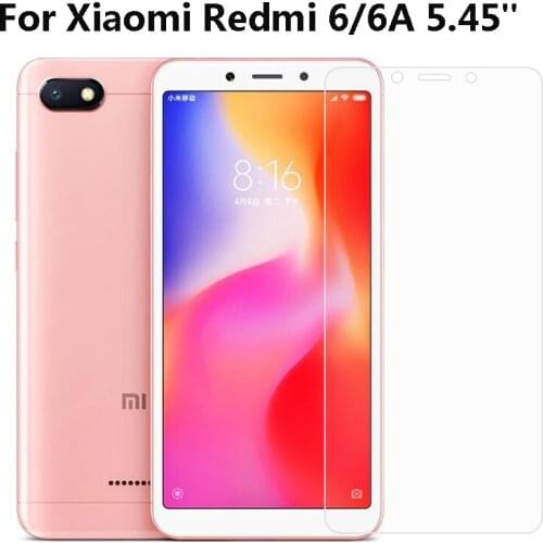For Redmi 6A Tempered Glass for Xiaomi Redmi 6 Glass 5.45"inch Screen Protector for Xiaomi Redmi 6A Protective Film 2PCS