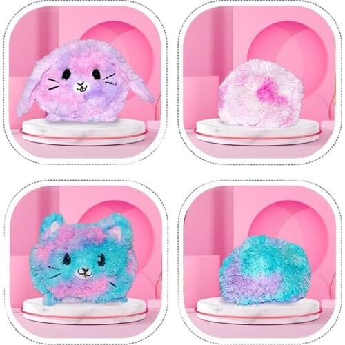 Reversible Cat Gato Kids Plushie Plush Animals Double-Sided Flip Doll Cute Toys For Peluches Pulpos Plush Toys