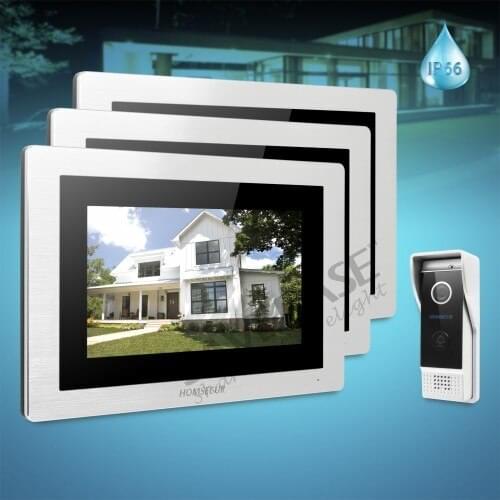 HOMSECUR 7" Hands-free Video Door Entry Phone Call System+Aluminium Alloy Camera BC031-B+BM714-S