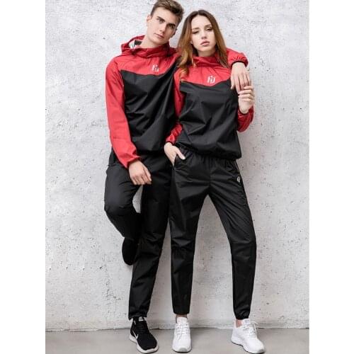Sauna Suit Men Women Weight Loss Jacket Pant Gym Workout Sweat Suits Running Slimming Sauna Suit Fat Burning Durable Cloth