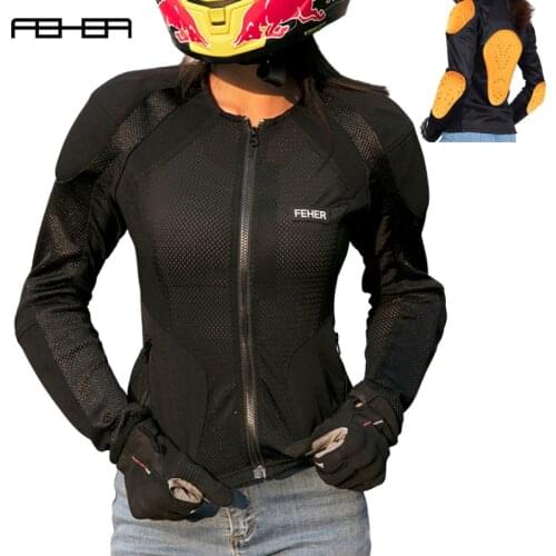 Motorcycle Jackets Women Motocross Jackets Black Breathable Moto Body Armor Waterproof Motorcyclist Biker Off Road Clothing