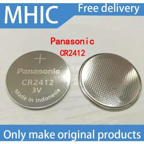 1/PCS LOT Panasonic CR2412 3V lithium battery for swatch watch battery for car controller CR 2412 100% new original