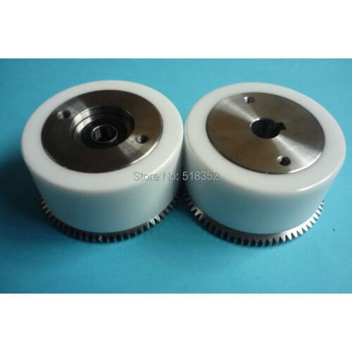 M403 M404 Mitsubishi White Ceramic Pinch Roller Assembly Set with Bearing and Gear for WEDM-LS Wire Cutting Wear Parts